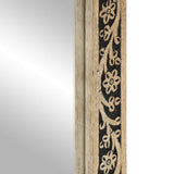 Bathroom Mirror 50x70x2.5 cm Solid Wood Mango and Glass 358243