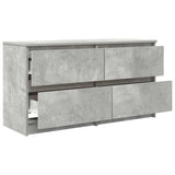 TV Cabinet Concrete Grey 100x35x54 cm Engineered Wood 861799