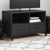 TV Cabinet Black 68x39x43.5 cm Steel 846698