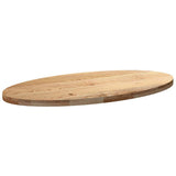 Table Top 120x60x4 cm Solid Wood Oak Oval 4009043
