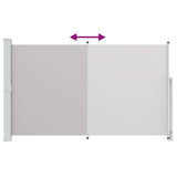 Patio Retractable Side Awning 180x300 cm Grey 313401