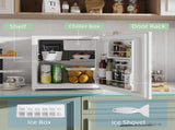 46 Litre Table Top Mini Fridge, Small Fridge with Ice Box, Reversible Door, Adjustable Temperature T3398P343293