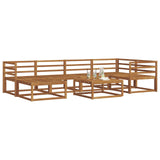 Outdoor Sofa Set 7 pcs Natural Solid Acacia Wood 3367842