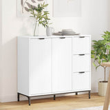 Sideboard with Drawer White 89.5 x 33 x 82 cm Engineered Wood 883454