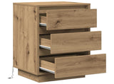 Bedside Cabinet Artisan Oak 39 x 34.5 x 65 cm Engineered wood 869633