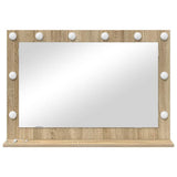 Vanity Mirror Rectangular Sonoma Oak 80 x 55 x 18 cm 868295