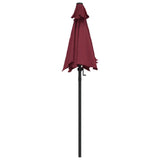 Garden Parasol Burgundy 200x224 cm Aluminium 47208
