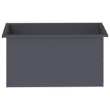 Garden Planter with LED 2 pcs Antracite 40 x 80 x 40 cm Steel 8008159