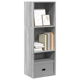 Bookcase Grey Sonoma 40x30x114 cm Engineered Wood 857872