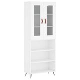 Highboard White 69.5x34x180 cm Engineered Wood 3198697