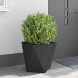 Planter Black 50 x 50 x 50 cm Steel 883836
