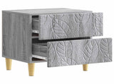 Bedside Table 2 pcs Grey Sonoma 43 x 34.5 x 48 cm 894998