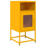 ZNTS Bedside Cabinet Mustard Yellow 36x39x78 cm Cold-rolled Steel 853413