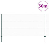 Welded Wire Fence 50 x 1.2 m PVC-Coated Steel Green 3336758