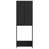 Toilet Cabinet ARNHEM Black 66 x 25.5 x 190 cm Engineered Wood 896696