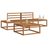 Outdoor Sofa Set Natural Solid Acacia Wood 3368127