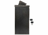 Wall Mounted Mailbox Bronze 29 x 13 x 41 cm Cast Aluminum 42023499