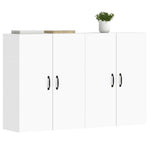 Wall Mounted Cabinets 2 pcs White Engineered Wood 3197881