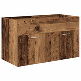 Sink Cabinet with Built-in Basin and Faucet Old Wood 3328907
