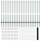 Welded Wire Fence 50 x 1.2 m PVC-Coated Steel Green 3336756