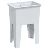 Laundry Tub White 59x41x75 cm Resin 4002799