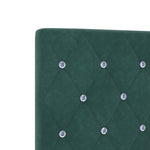 ZNTS Bed Frame Dark Green 90x200 cm Velvet 3344852
