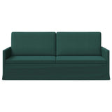 3 Seater Sofa Dark Green 190 x 81 x 82 cm Fabric 42041111