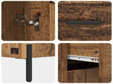 Sideboard Old Wood 69.5 x 34 x 90 cm Engineered Wood 882290