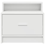 ZNTS Bedside Cabinets with Drawer 2 pcs White 51x31x47 cm 858669