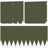 Lawn Edging 10 pcs 103 x 30 cm Steel Olive Green 8008510