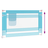 Toddler Safety Bed Rail Blue 120x25 cm Fabric 10209