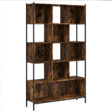 Bookcase Smoked Oak 102x28x172 cm Engineered Wood 3213659