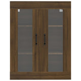 Hanging Wall Cabinet Brown Oak 69.5x34x90 cm 817392