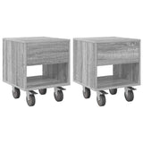 Bedside Table 2 pcs Grey Sonoma 40.5 x 40 x 48 cm 891067