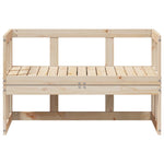 ZNTS Garden Sofa Bench Extendable Solid Wood Pine 832610