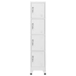 Locker Cabinet with 4 Compartments 38x45x180 cm 244475