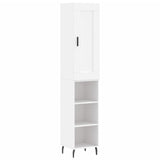 Highboard White 34,5x34x180 cm Engineered Wood 3200337