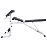Workout Bench with Weight Rack, Barbell and Dumbbell Set 90 kg 275372
