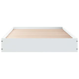 Floor Bed Frame White 80 x 200 cm Engineered Wood 8009075