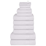 ZNTS 12 Piece Towel Set White 360 gsm 100% Cotton 137095