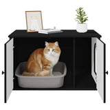 Cat House Black 85 x 55 x 50.5 cm Engineered Wood 8000726