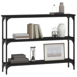 Console Table Black 100x22.5x75 cm Engineered Wood 834025