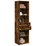 Highboard Smoked Oak 50x42.5x185 cm Engineered Wood 3281459