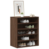 Shoe Cabinet Brown Oak 60x35x70 cm Engineered Wood 816016