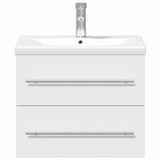 Bathroom Sink Cabinet with Built-in Basin White 3278764