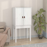 Highboard White 60x40x120 cm Solid Wood Pine 821745