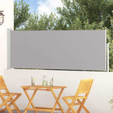Patio Retractable Side Awning 100x300 cm Grey 48374