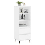 Highboard White 40x36x110 cm Engineered Wood 831500