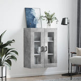 Wall Mounted Cabinet Concrete Grey 69.5x34x90 cm 828480