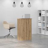 Reception Desk Artisan Oak 55x50x103.5 cm Engineered Wood 859023